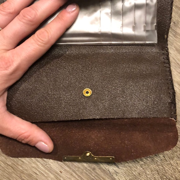 Vintage Hand Painted Leather Wallet - Picture 6 of 8